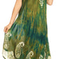 Sakkas Jonna Women's Short Sleeve Maxi Tie Dye Batik Long Casual Dress