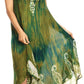 Sakkas Jonna Women's Short Sleeve Maxi Tie Dye Batik Long Casual Dress