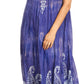 Sakkas Jonna Women's Short Sleeve Maxi Tie Dye Batik Long Casual Dress
