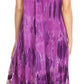 Sakkas Jonna Women's Short Sleeve Maxi Tie Dye Batik Long Casual Dress