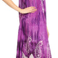 Sakkas Jonna Women's Short Sleeve Maxi Tie Dye Batik Long Casual Dress
