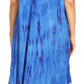 Sakkas Jonna Women's Short Sleeve Maxi Tie Dye Batik Long Casual Dress