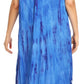 Sakkas Jonna Women's Short Sleeve Maxi Tie Dye Batik Long Casual Dress