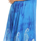 Sakkas Jonna Women's Short Sleeve Maxi Tie Dye Batik Long Casual Dress