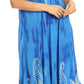 Sakkas Jonna Women's Short Sleeve Maxi Tie Dye Batik Long Casual Dress