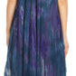 Sakkas Jonna Women's Short Sleeve Maxi Tie Dye Batik Long Casual Dress