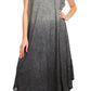 Sakkas Jonna Women's Short Sleeve Maxi Tie Dye Batik Long Casual Dress