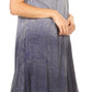 Sakkas Jonna Women's Short Sleeve Maxi Tie Dye Batik Long Casual Dress