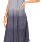 Sakkas Jonna Women's Short Sleeve Maxi Tie Dye Batik Long Casual Dress
