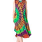 Sakkas Neja - Vestido maxi informal sin mangas holgado con teñido anudado para mujer