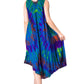 Sakkas Neja - Vestido maxi informal sin mangas holgado con teñido anudado para mujer