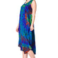 Sakkas Neja - Vestido maxi informal sin mangas holgado con teñido anudado para mujer