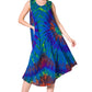 Sakkas Neja - Vestido maxi informal sin mangas holgado con teñido anudado para mujer