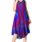Sakkas Neja - Vestido maxi informal sin mangas holgado con teñido anudado para mujer