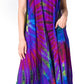 Sakkas Neja - Vestido maxi informal sin mangas holgado con teñido anudado para mujer
