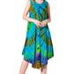 Sakkas Neja - Vestido maxi informal sin mangas holgado con teñido anudado para mujer