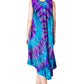 Sakkas Neja - Vestido maxi informal sin mangas holgado con teñido anudado para mujer