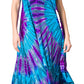 Sakkas Neja - Vestido maxi informal sin mangas holgado con teñido anudado para mujer