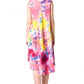 Sakkas Neja - Vestido maxi informal sin mangas holgado con teñido anudado para mujer