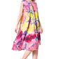 Sakkas Neja - Vestido maxi informal sin mangas holgado con teñido anudado para mujer
