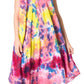 Sakkas Neja - Vestido maxi informal sin mangas holgado con teñido anudado para mujer