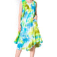 Sakkas Neja - Vestido maxi informal sin mangas holgado con teñido anudado para mujer