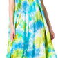 Sakkas Neja - Vestido maxi informal sin mangas holgado con teñido anudado para mujer