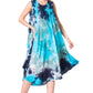 Sakkas Neja - Vestido maxi informal sin mangas holgado con teñido anudado para mujer