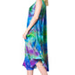 Sakkas Neja - Vestido maxi informal sin mangas holgado con teñido anudado para mujer