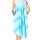 Sakkas Neja - Vestido maxi informal sin mangas holgado con teñido anudado para mujer