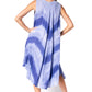 Sakkas Neja - Vestido maxi informal sin mangas holgado con teñido anudado para mujer