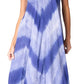 Sakkas Neja - Vestido maxi informal sin mangas holgado con teñido anudado para mujer