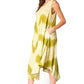 Sakkas Neja - Vestido maxi informal sin mangas holgado con teñido anudado para mujer