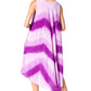 Sakkas Neja - Vestido maxi informal sin mangas holgado con teñido anudado para mujer