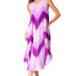 Sakkas Neja - Vestido maxi informal sin mangas holgado con teñido anudado para mujer
