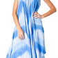 Sakkas Neja - Vestido maxi informal sin mangas holgado con teñido anudado para mujer