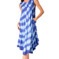 Sakkas Neja - Vestido maxi informal sin mangas holgado con teñido anudado para mujer