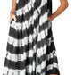 Sakkas Neja - Vestido maxi informal sin mangas holgado con teñido anudado para mujer