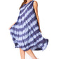Sakkas Neja - Vestido maxi informal sin mangas holgado con teñido anudado para mujer