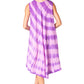 Sakkas Neja - Vestido maxi informal sin mangas holgado con teñido anudado para mujer