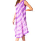 Sakkas Neja - Vestido maxi informal sin mangas holgado con teñido anudado para mujer