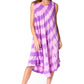 Sakkas Neja - Vestido maxi informal sin mangas holgado con teñido anudado para mujer