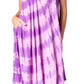 Sakkas Neja - Vestido maxi informal sin mangas holgado con teñido anudado para mujer