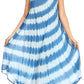 Sakkas Neja - Vestido maxi informal sin mangas holgado con teñido anudado para mujer