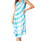 Sakkas Neja - Vestido maxi informal sin mangas holgado con teñido anudado para mujer
