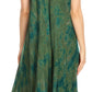 Sakkas Irene Women's Casual Tie-dye Maxi Summer Sleeveless Loose Fit Tank Dress