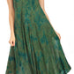 Sakkas Irene Women's Casual Tie-dye Maxi Summer Sleeveless Loose Fit Tank Dress