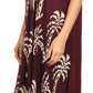 Sakkas Irene Women's Casual Tie-dye Maxi Summer Sleeveless Loose Fit Tank Dress