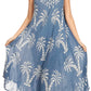Sakkas Irene Women's Casual Tie-dye Maxi Summer Sleeveless Loose Fit Tank Dress
