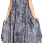 Sakkas Irene Women's Casual Tie-dye Maxi Summer Sleeveless Loose Fit Tank Dress
